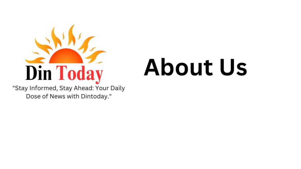Dintoday official logo with rising sun icon and slogan Stay Informed Stay Ahead.
