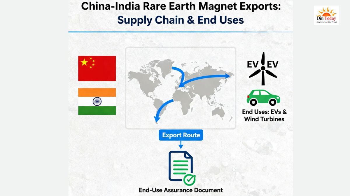 📰 China Seeks India’s Assurance on Rare Earth elements/Magnet Exports